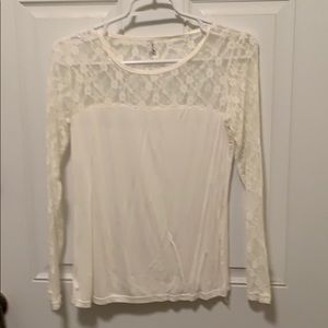Ivory long sleeve top